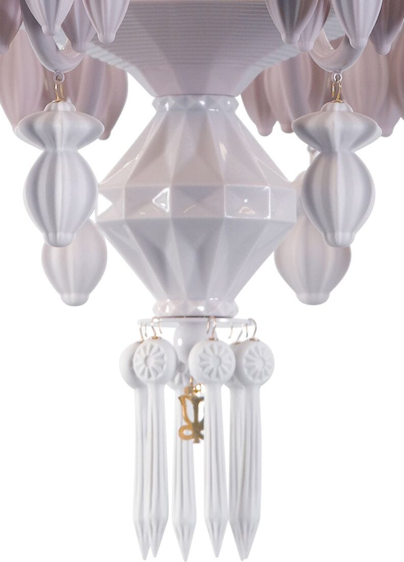 Chandelier Belle de Nuit 12 luces. Rosa (CE/UK/CCC), 5 de 5