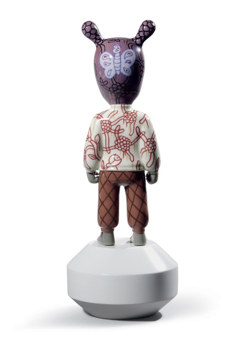 Escultura The Guest By Gary Baseman. Mddelo pequeño. Serie numerada, 4 de 6
