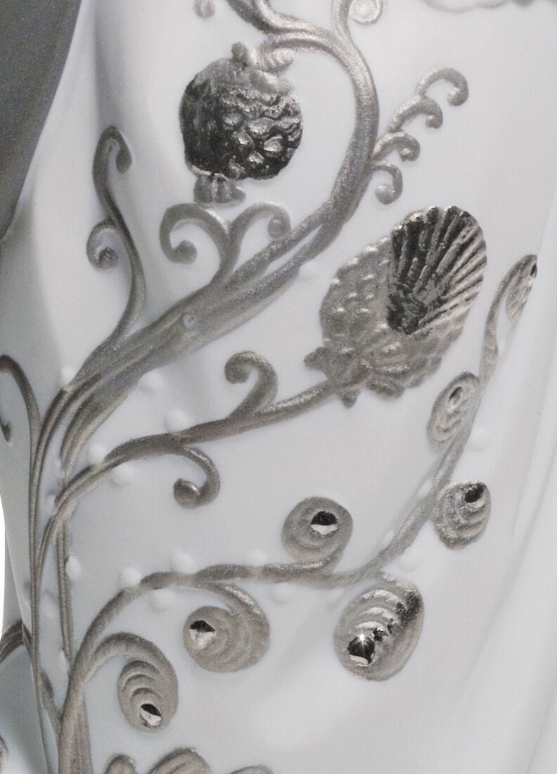 Lovers' Waltz Couple Figurine. Silver Lustre, 1 of 6