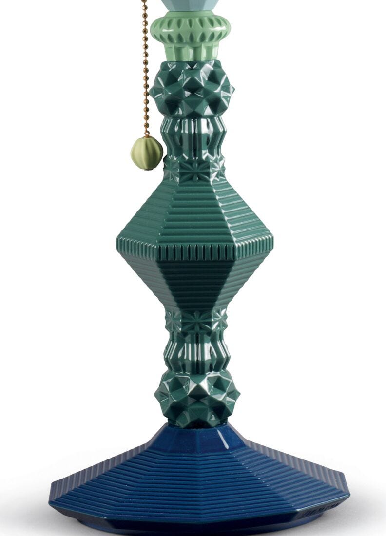 Lámpara de mesa Belle de Nuit. Verde (CE), 3 de 5