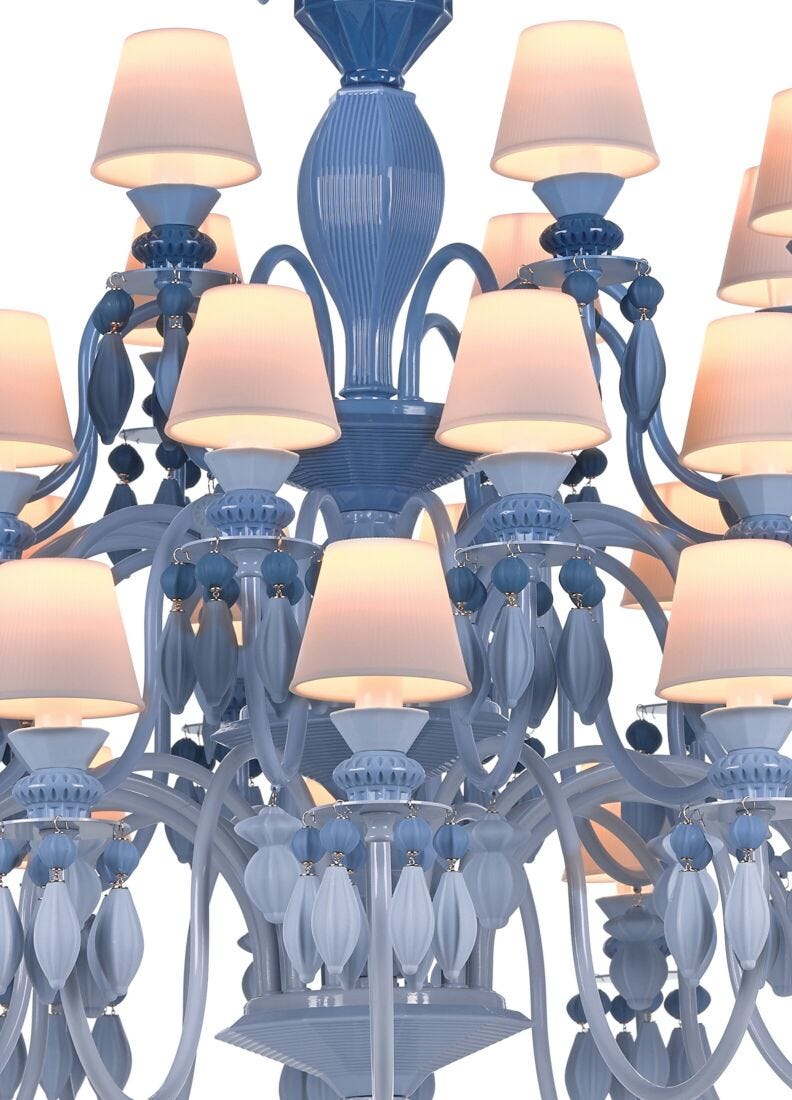 Chandelier Belle de Nuit 40 luces. Azul (CE/UK), 1 de 5