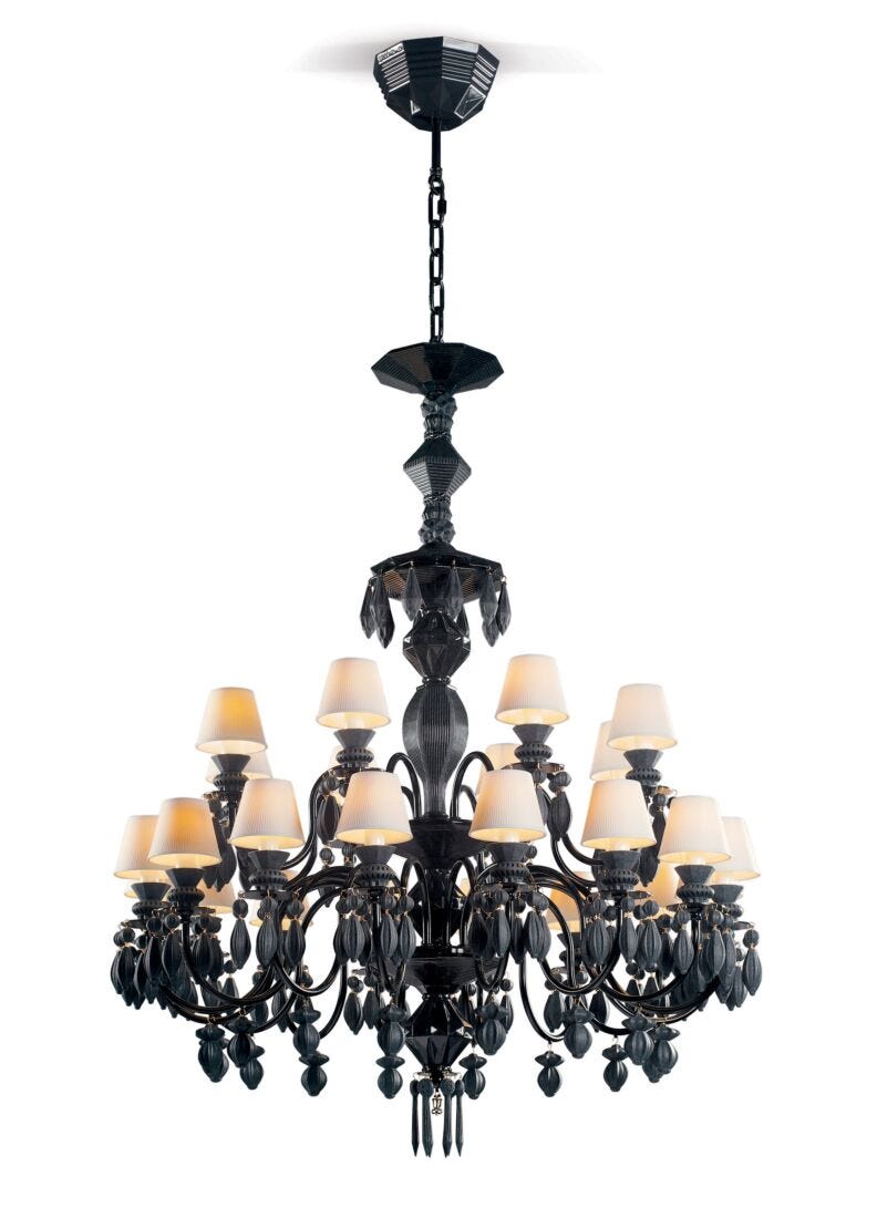 Chandelier Belle de Nuit 24 luces. Negro absoluto (CE/UK/CCC), 3 de 5