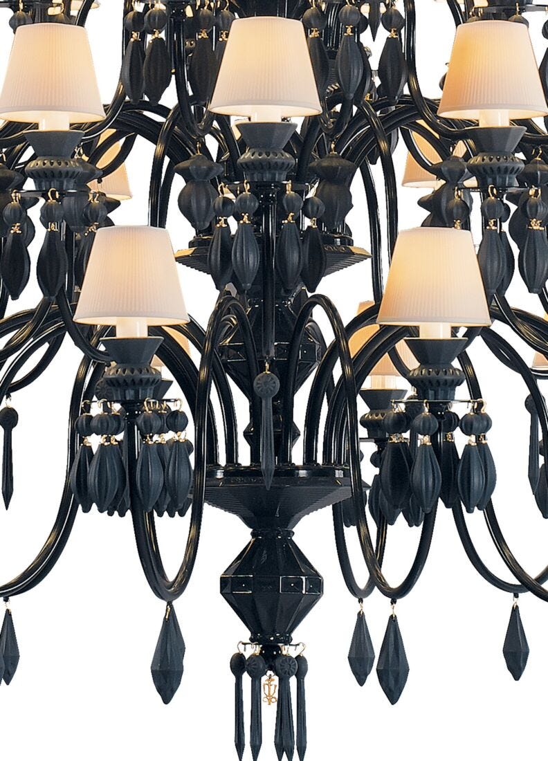 Chandelier Belle de Nuit 56 luces. Negro absoluto (CE/UK), 5 de 5