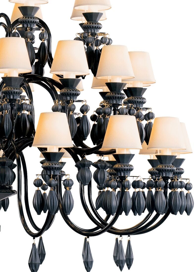 Chandelier Belle de Nuit 40 luces. Negro absoluto (CE/UK), 4 de 5