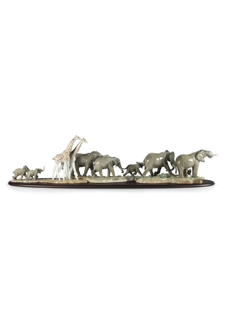 Escultura manada Sabana africana, 2 de 5
