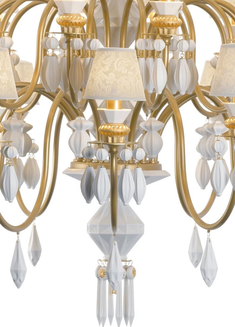 Chandelier Belle de Nuit 40 luces. Lustre oro (CE/UK), 4 de 4