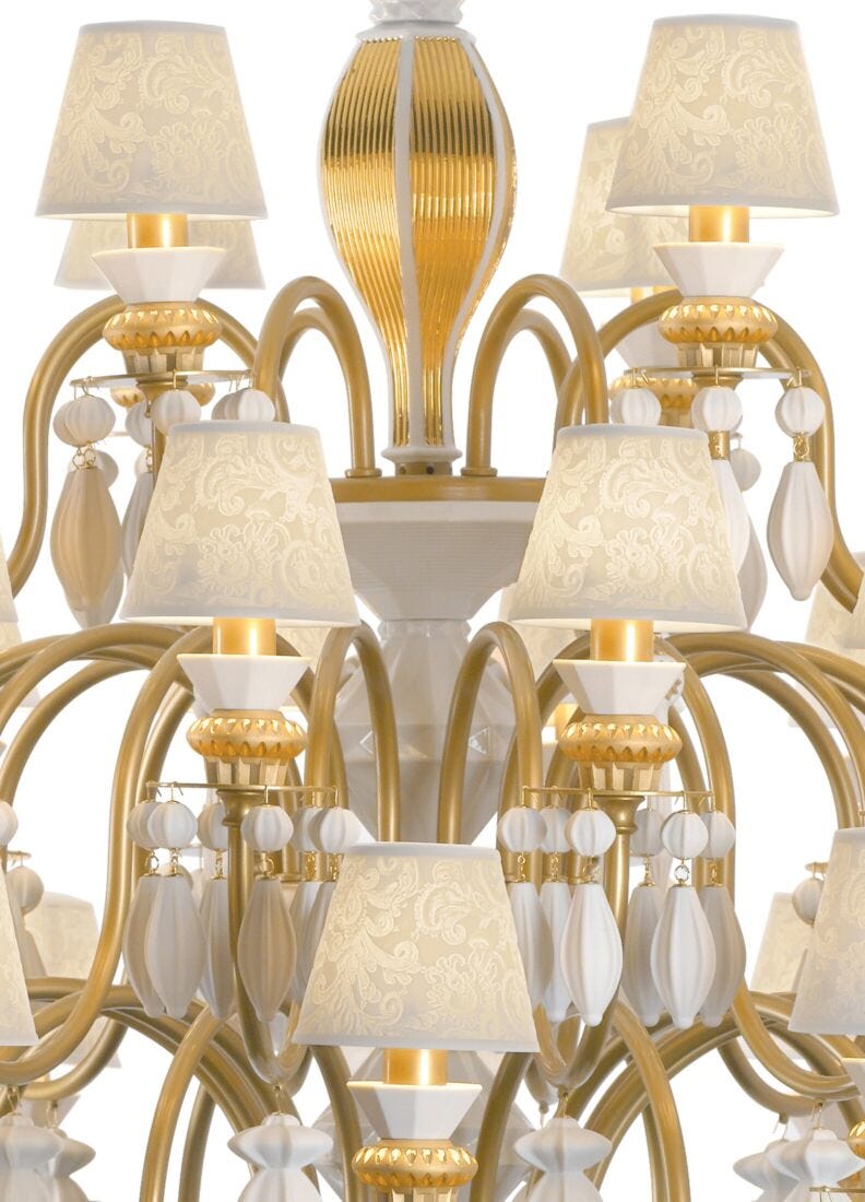 Chandelier Belle de Nuit 40 luces. Lustre oro (CE/UK), 1 de 4