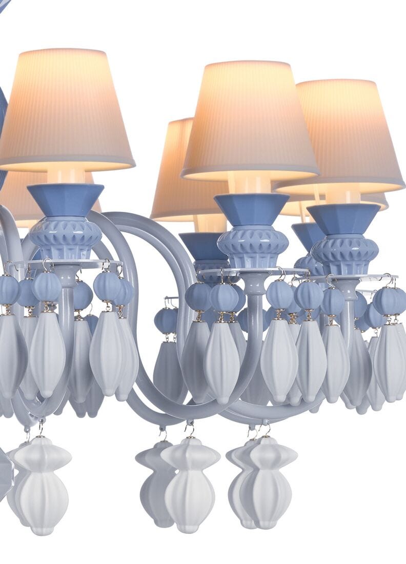 Chandelier Belle de Nuit 12 luces. Azul (CE/UK/CCC), 1 de 5