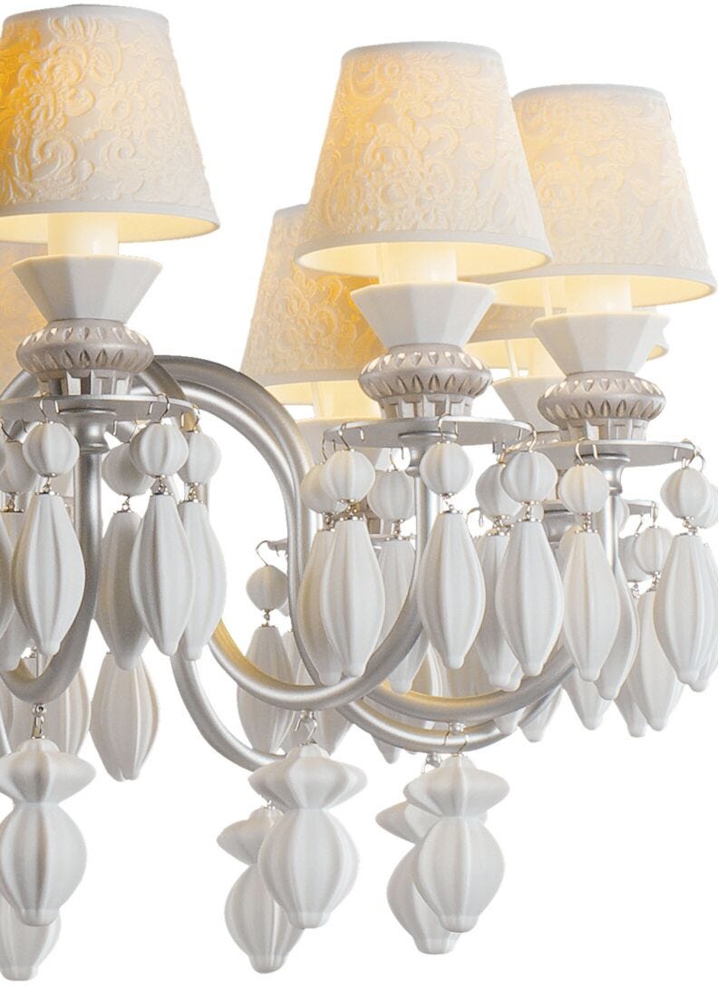 Chandelier Belle de Nuit 12 luces. Lustre plata (CE/UK), 4 de 5
