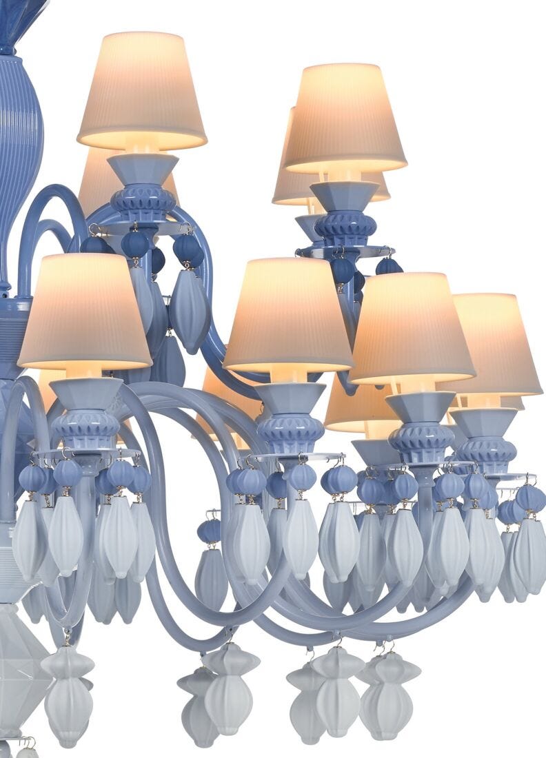 Chandelier Belle de Nuit 24 luces. Azul (CE/UK/CCC), 1 de 5