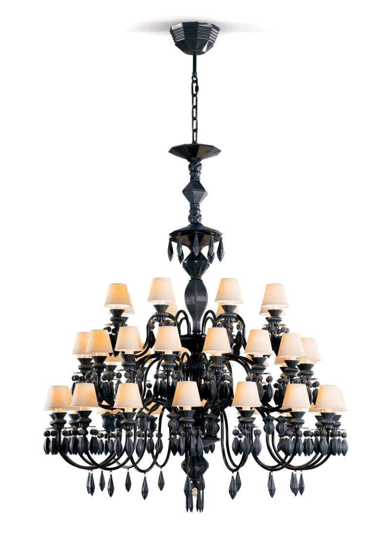 Chandelier Belle de Nuit 40 luces. Negro absoluto (CE/UK), 3 de 5