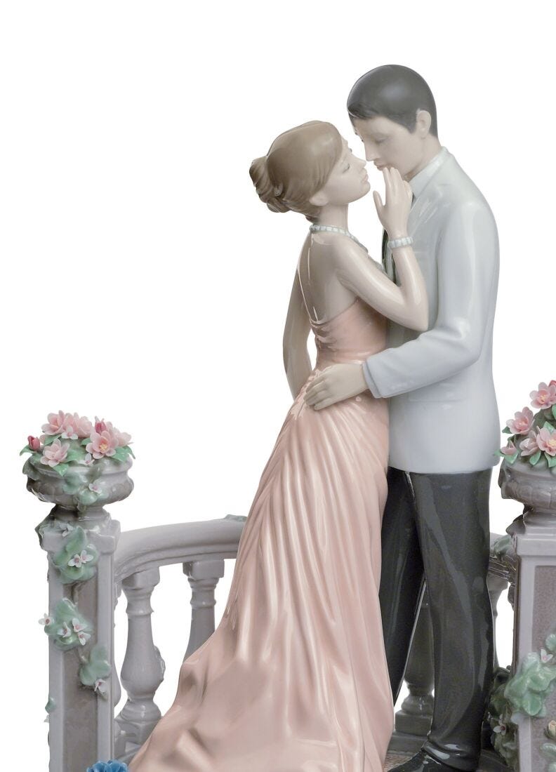 Moonlight Love Couple Figurine. Limited Edition, 2 of 6