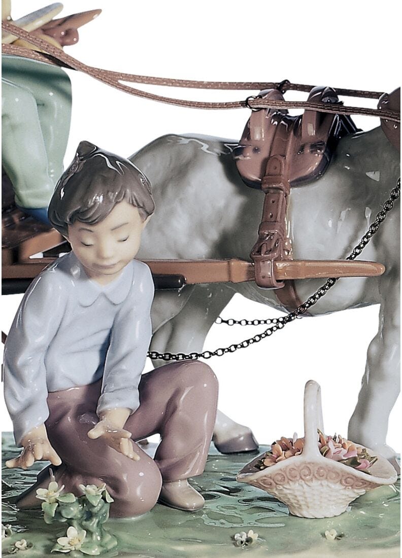 Enchanted Outing Children Sculpture. Limited Edition, 3 of 5