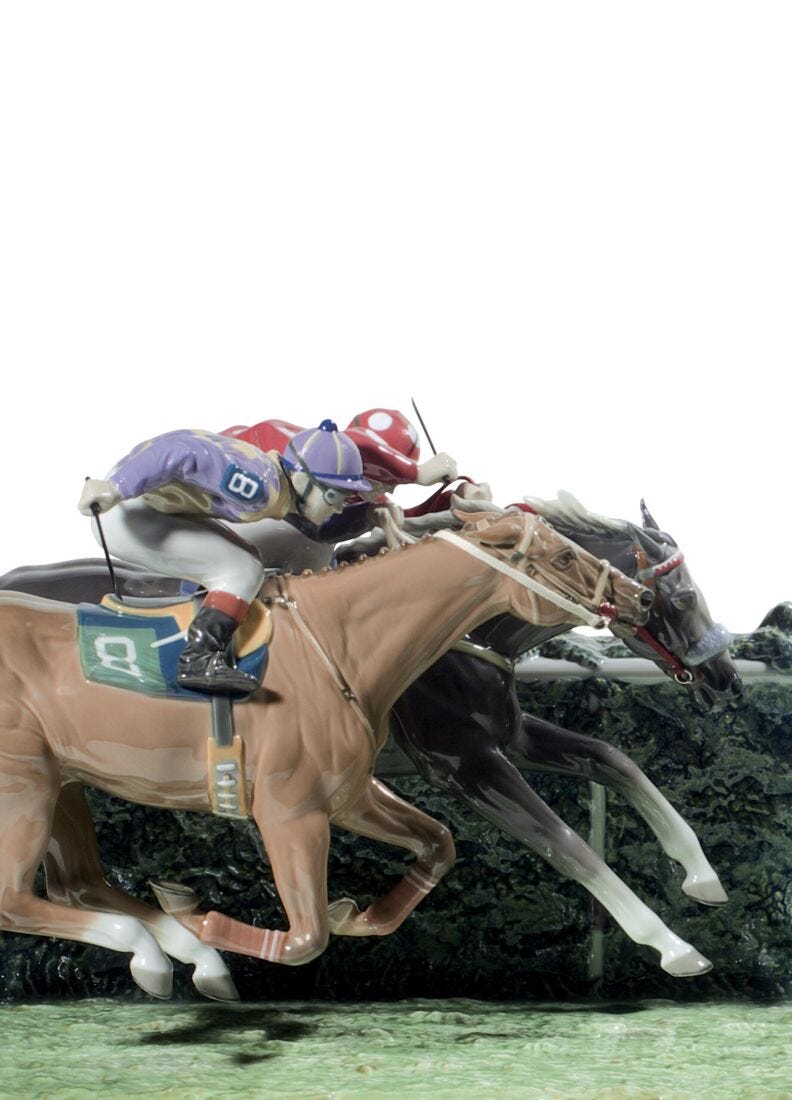 Escultura caballos Carrera en el hipódromo. Serie limitada, 4 de 7