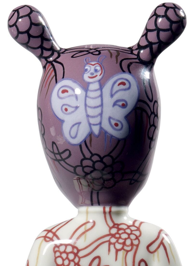 Escultura The Guest By Gary Baseman. Mddelo pequeño. Serie numerada, 5 de 6