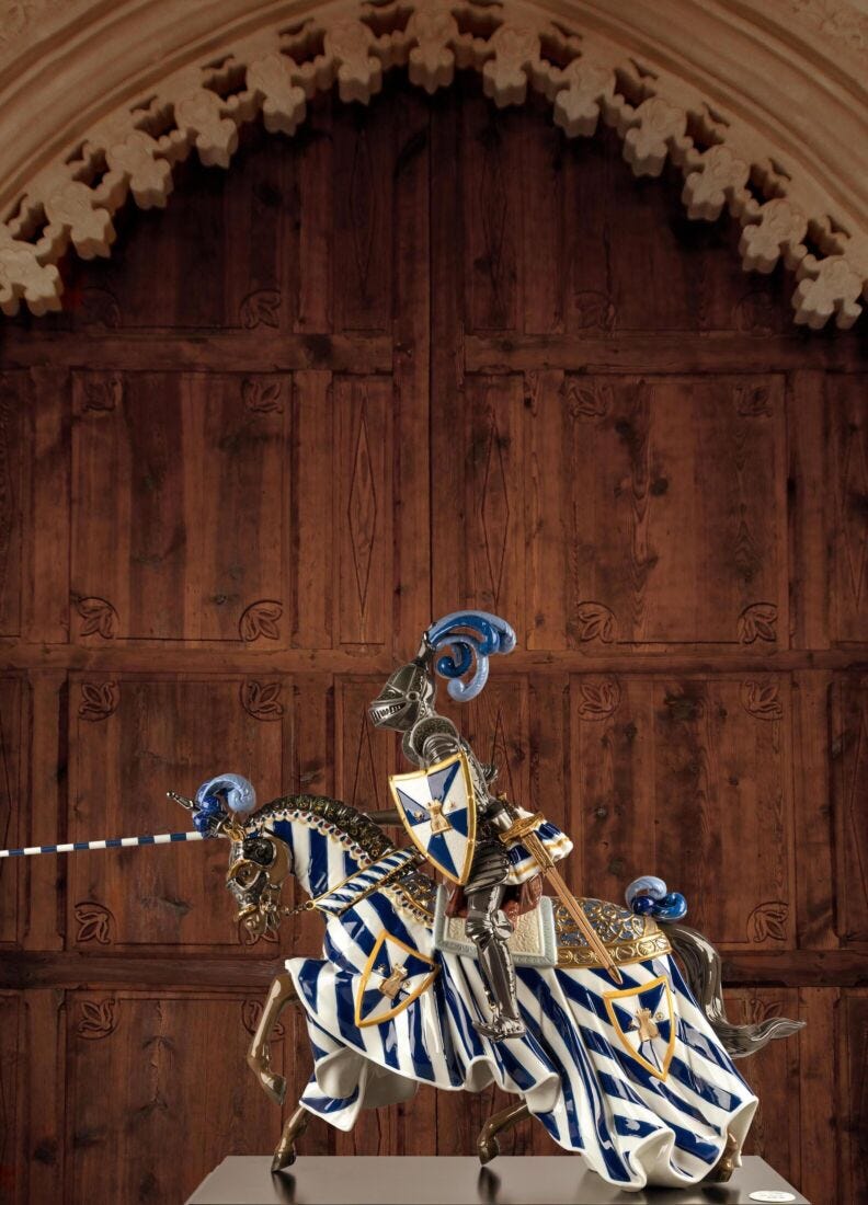 Scultura Cavaliere medievale. Serie Limitata, 2 di 7