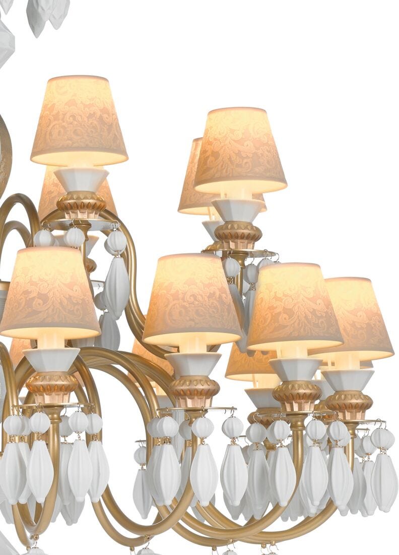 Chandelier Belle de Nuit 24 luces. Lustre oro (CE/UK/CCC), 1 de 5