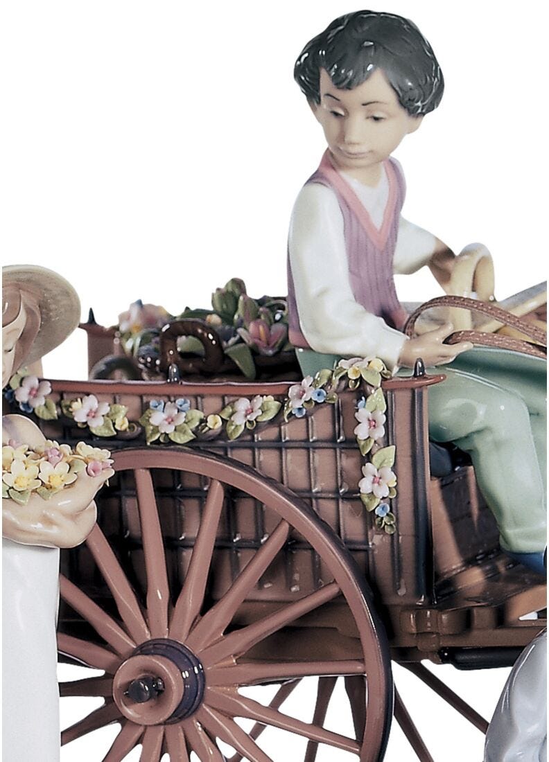 Enchanted Outing Children Sculpture. Limited Edition, 1 of 5