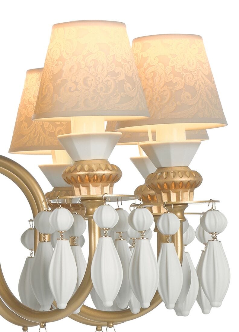 Chandelier Belle de Nuit 12 luces. Lustre oro (CE/UK/CCC), 5 de 5