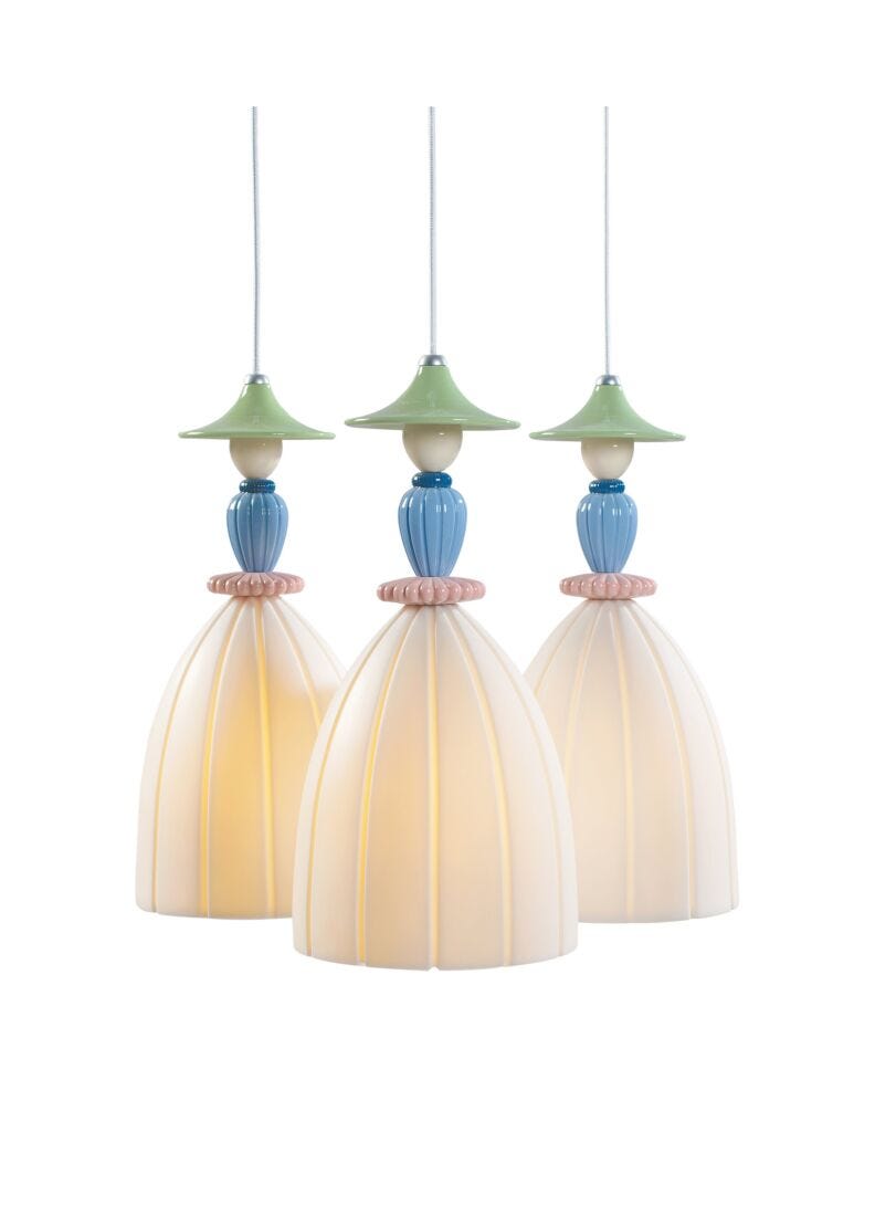 Mademoiselle Round Canopy 3 Lights Sharing Secrets Ceiling Lamp (CE/UK/CCC), 4 of 5