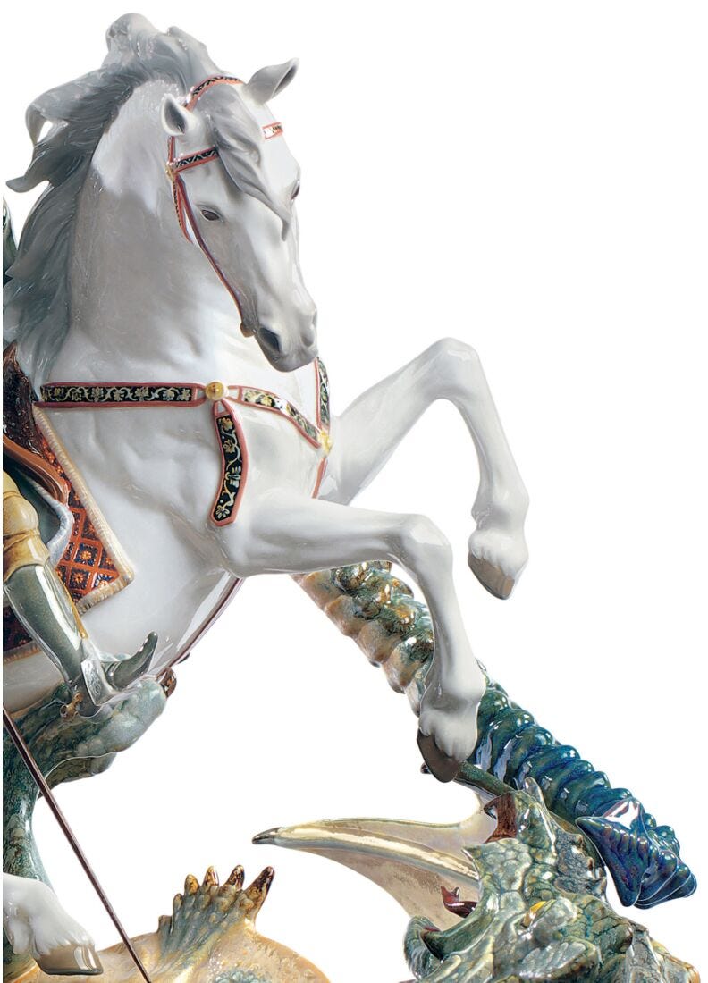 Escultura San Jorge y el Dragón. Serie limitada, 4 de 5