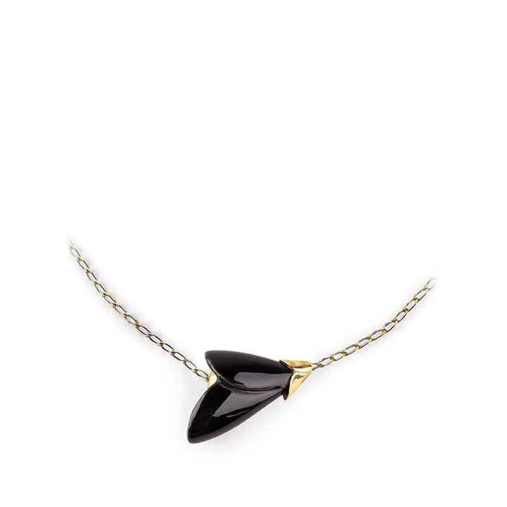 Heliconia Necklace. Black in Lladró