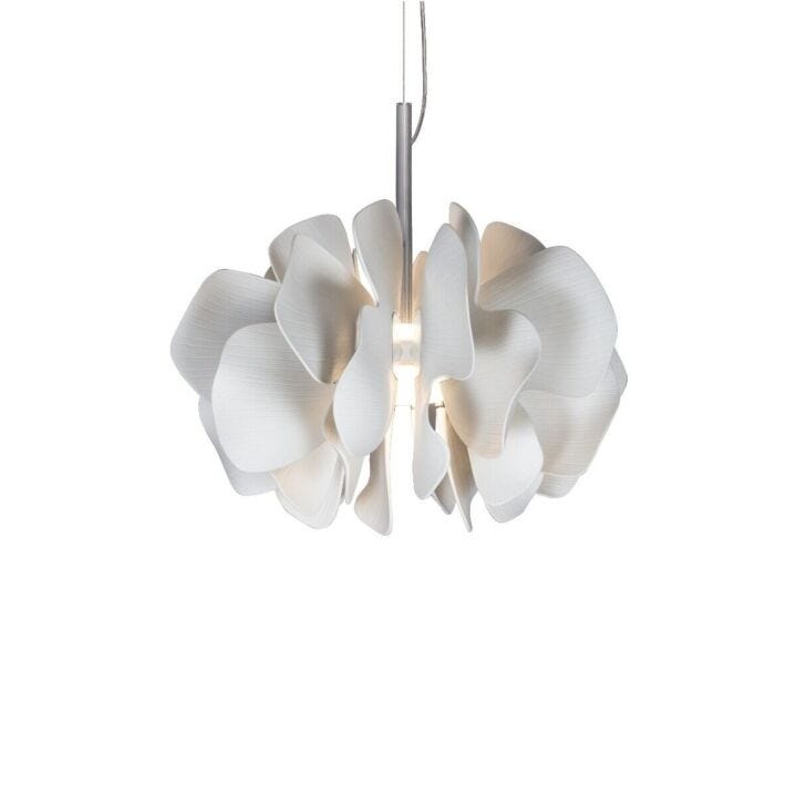 Nightbloom Hanging Lamp 40cm. White. (US) in Lladró