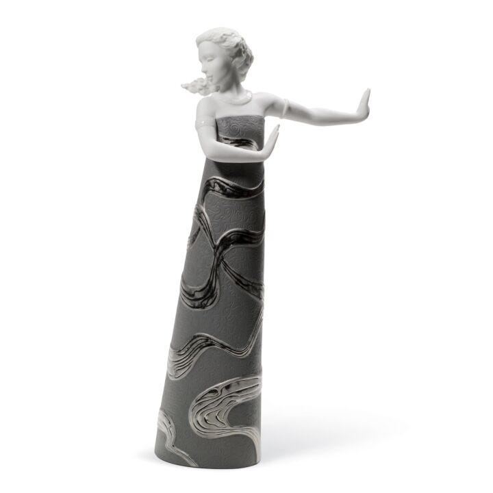 Erytheia Figurine. Silver Lustre in Lladró
