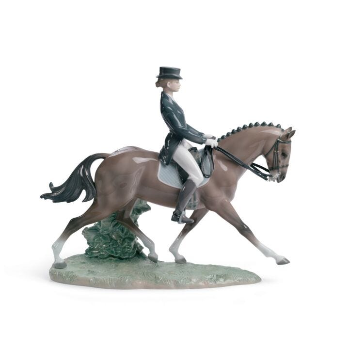 Dressage Woman Figurine in Lladró
