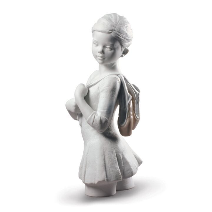 My Dance Class Ballet Figurine. White in Lladró
