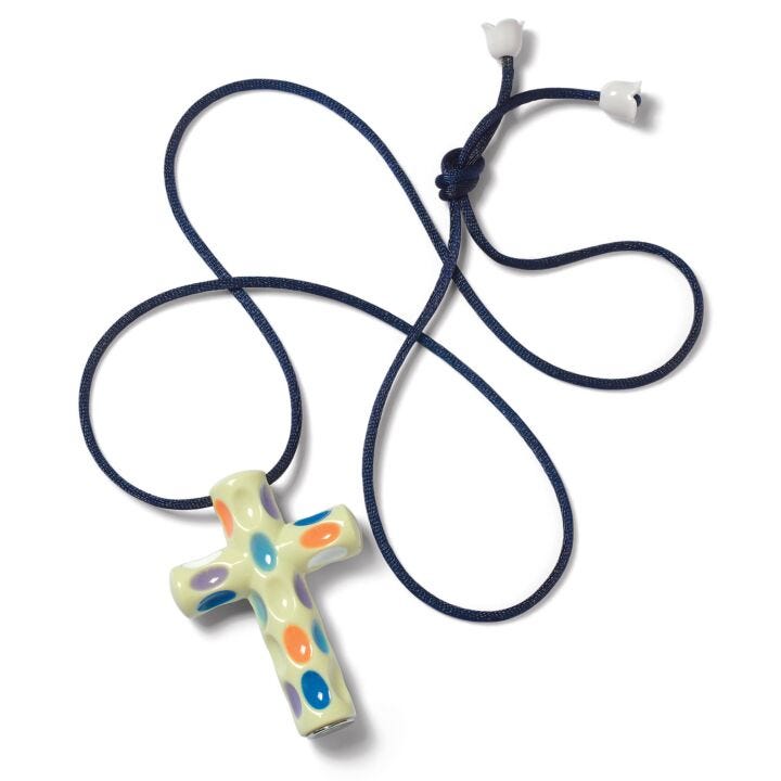 Latin Cross Pendant. Yellow in Lladró