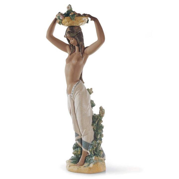 Native Woman Figurine in Lladró
