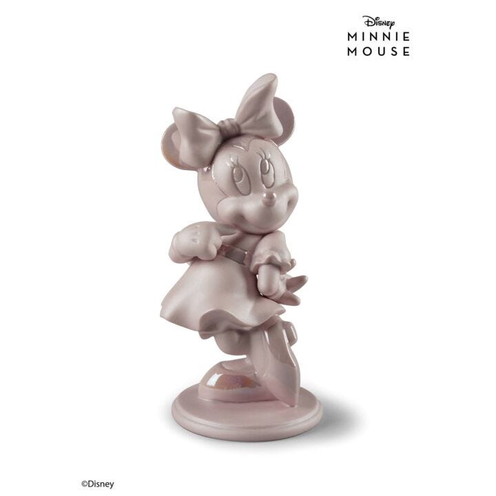Minnie Mouse Figurine. Pink in Lladró