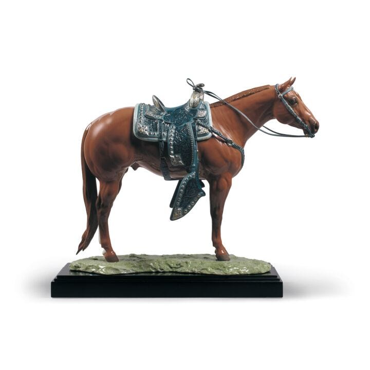 Quarter Horse Sculpture. Limited Edition in Lladró