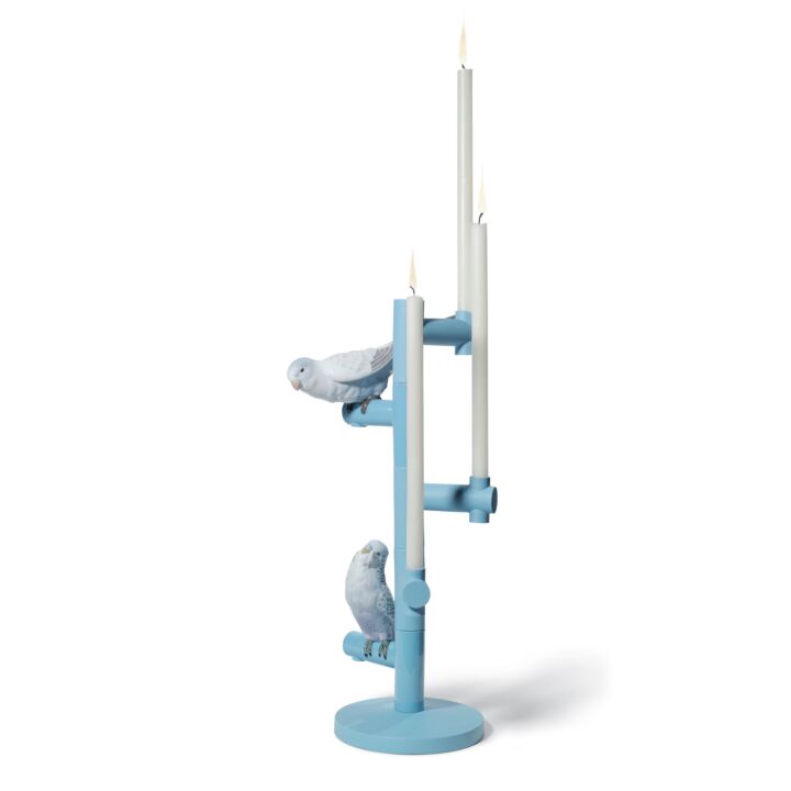 Parrot Friends Candle Holder in Lladró