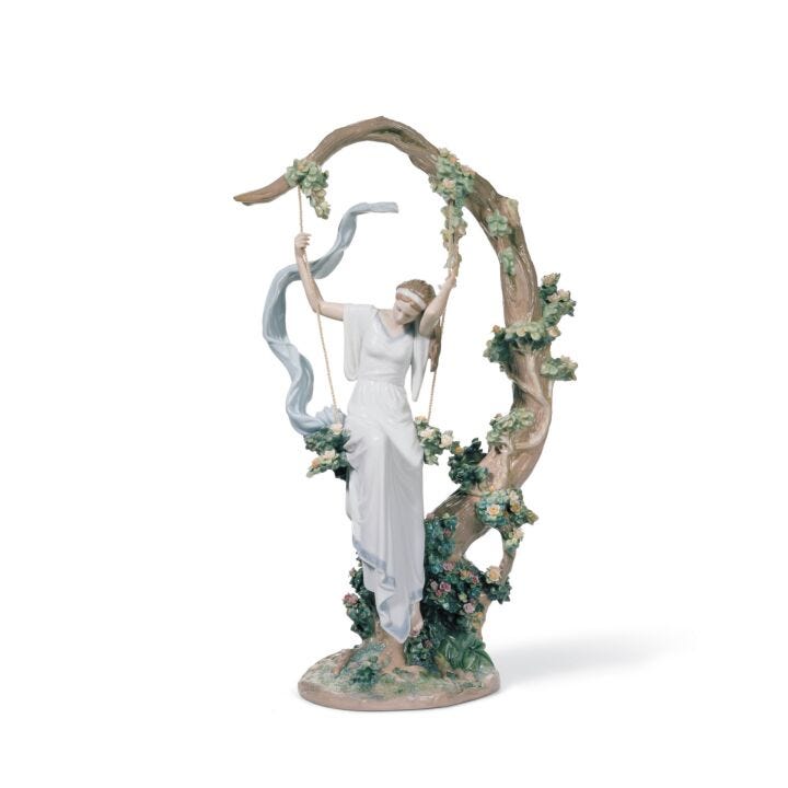 Living in a Dream Woman Figurine. Limited Edition in Lladró