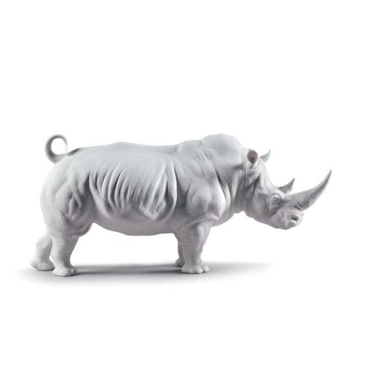 White Rhino Figurine. Matt in Lladró