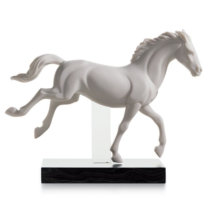 Gallop II Horse Figurine in Lladró
