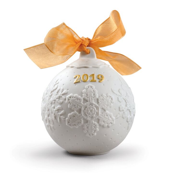 2019 Christmas ball. Golden Luster in Lladró
