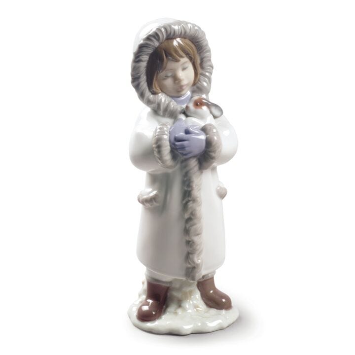 Winter Friends Girl Figurine in Lladró