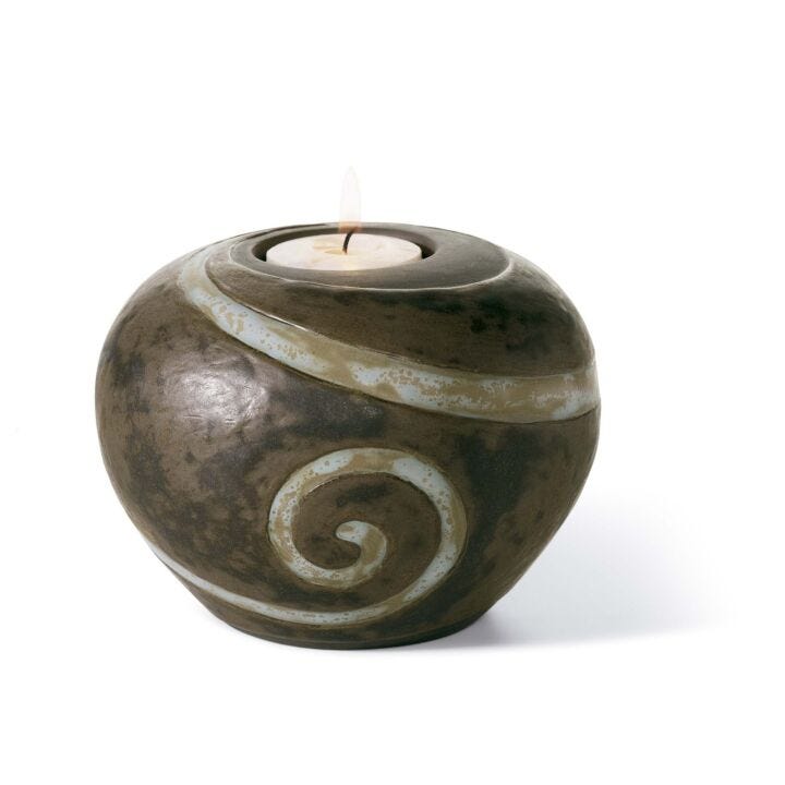 TEA LIGHT CANDLEHOLDER PULSE OF AFRICA in Lladró