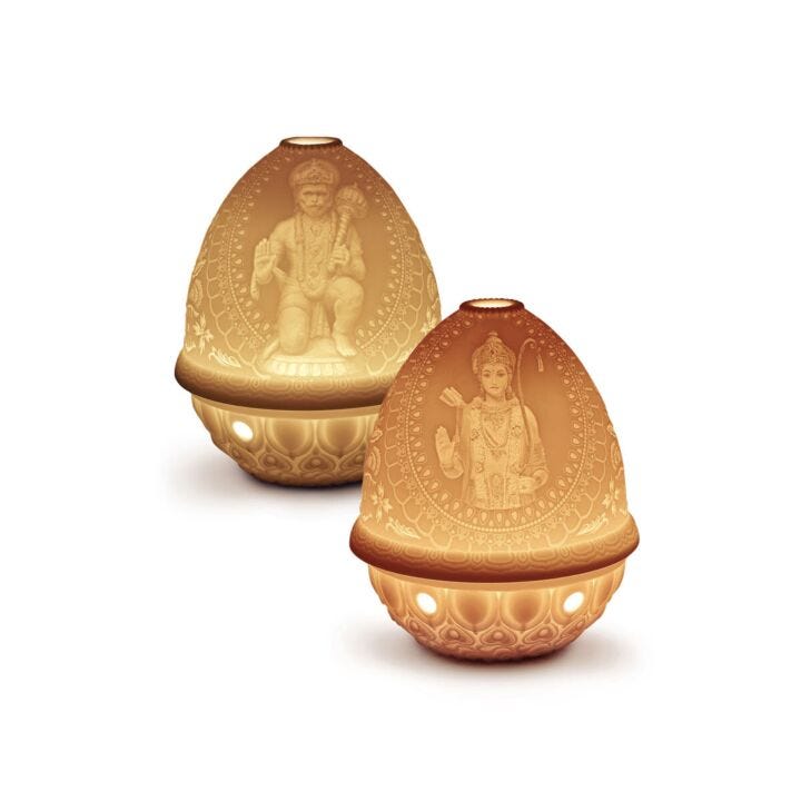 Hanuman & Lord Rama en Lladró