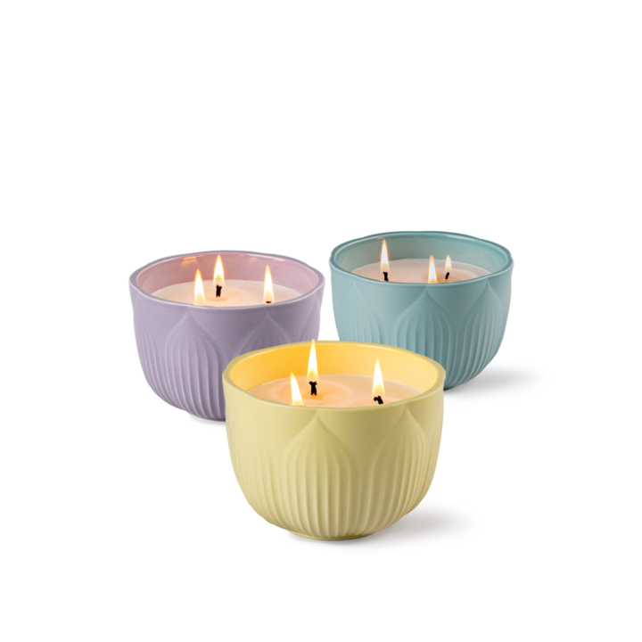 Set Velas Fleurs en Lladró