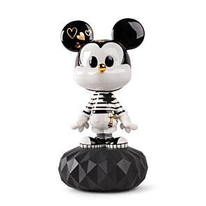 Mickey in black and white Sculpture in Lladró