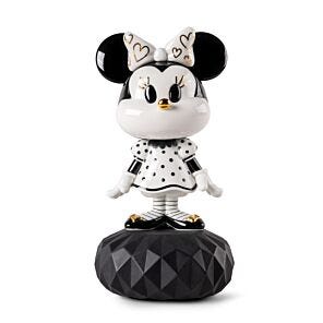 Minnie in black and white Sculpture in Lladró