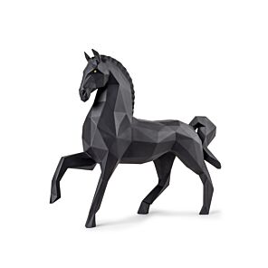 Horse Sculpture. Matte black in Lladró