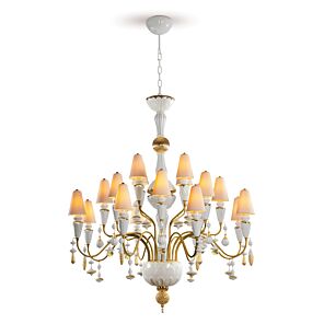 Ivy and Seed 20 Lights Chandelier. Medium Model. Golden Luster (JP)