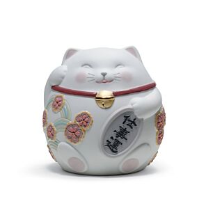 招き猫(White) in Lladró
