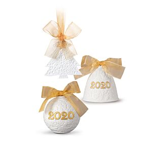 3 Golden Ornaments 2020 in Lladró