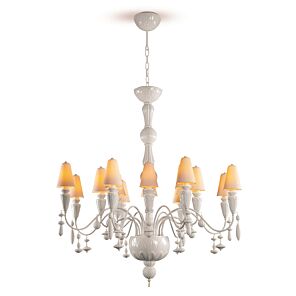 Ivy and Seed 16 Lights Chandelier. Medium Flat Model White (JP)
